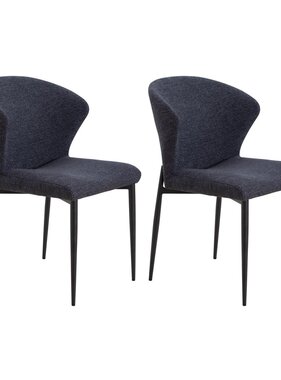 SalesFever Eetkamerstoel set van 2 antraciet