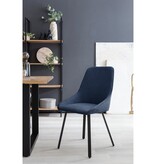 SalesFever Eetkamerstoel set van 2 donkerblauw