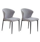 SalesFever Eetkamerstoel set van 2 grijs
