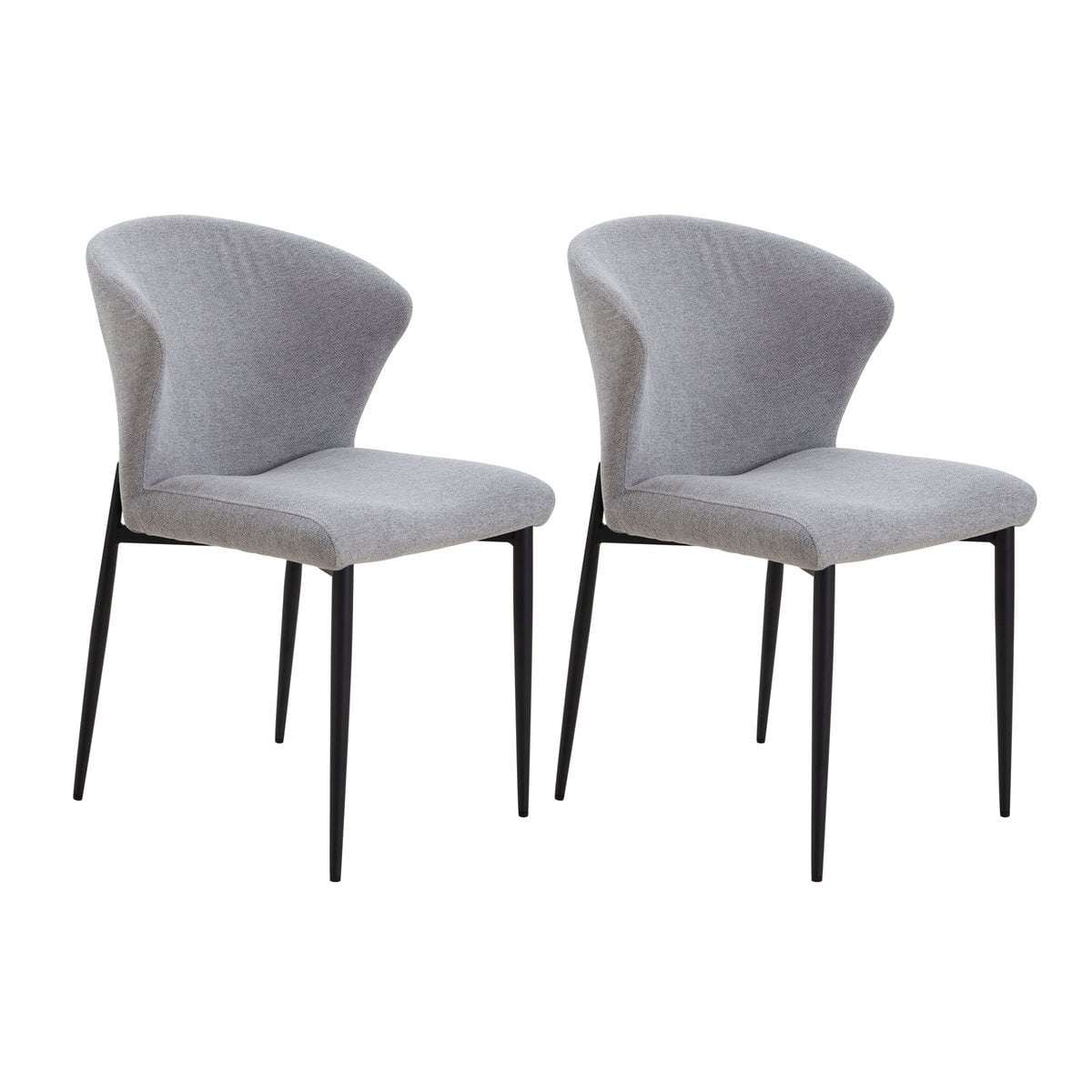 SalesFever Eetkamerstoel set van 2 grijs