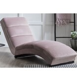 SalesFever Chaise longue roze fluweel