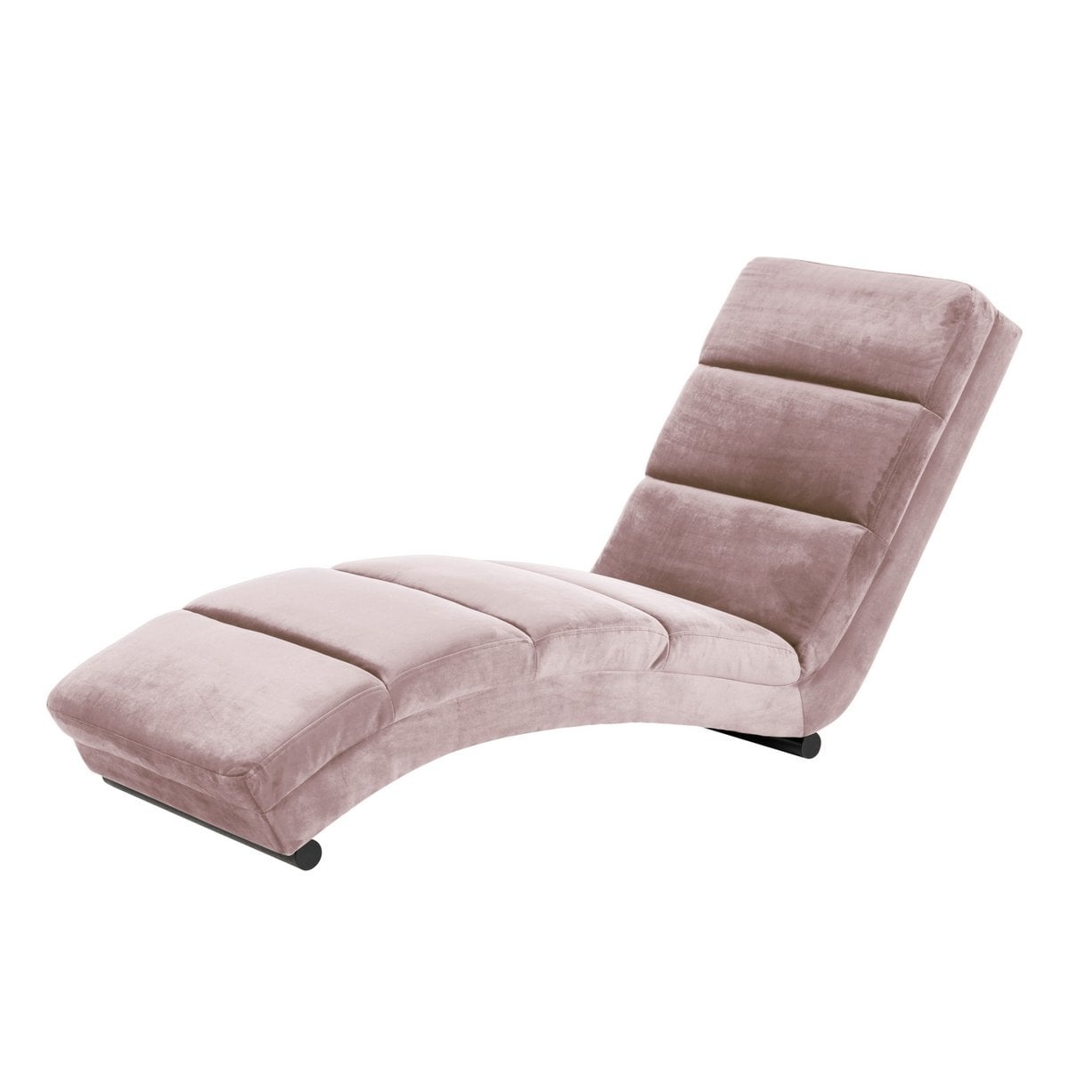SalesFever Chaise longue roze fluweel