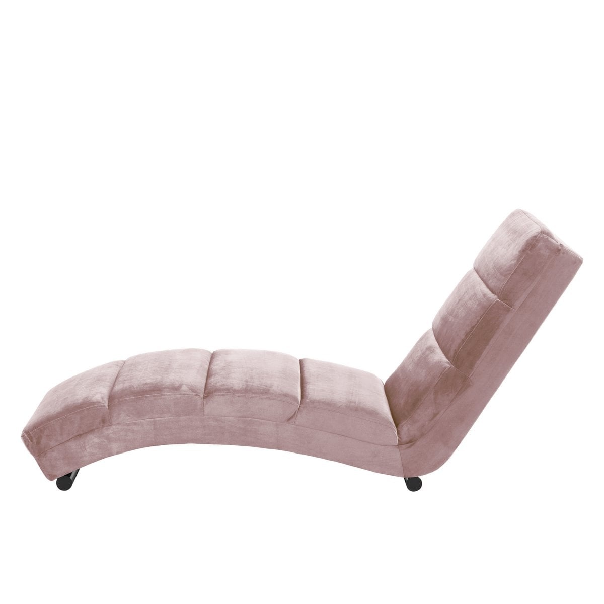 SalesFever Chaise longue roze fluweel
