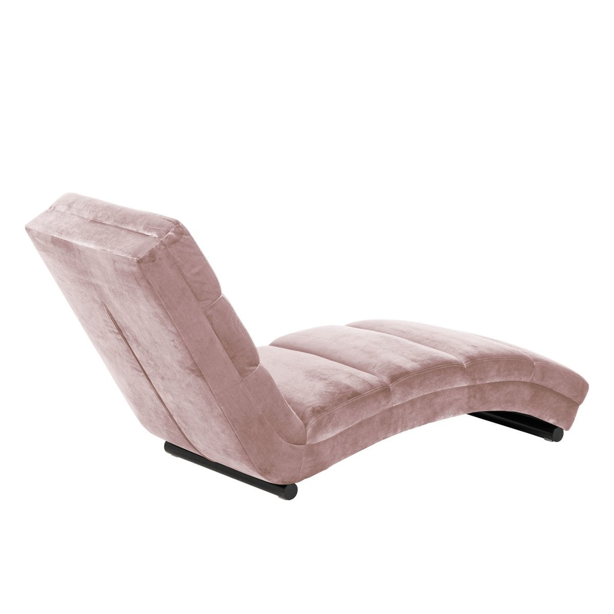 SalesFever Chaise longue roze fluweel