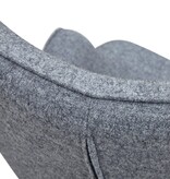 SalesFever Fauteuil in grijze geweven stof