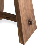 Bazar Bizar Living De Suar Kruk met Leer - Natuurlijk Zwart