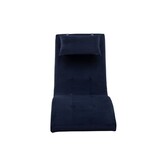 SalesFever Relax ligbed fluweel blauw
