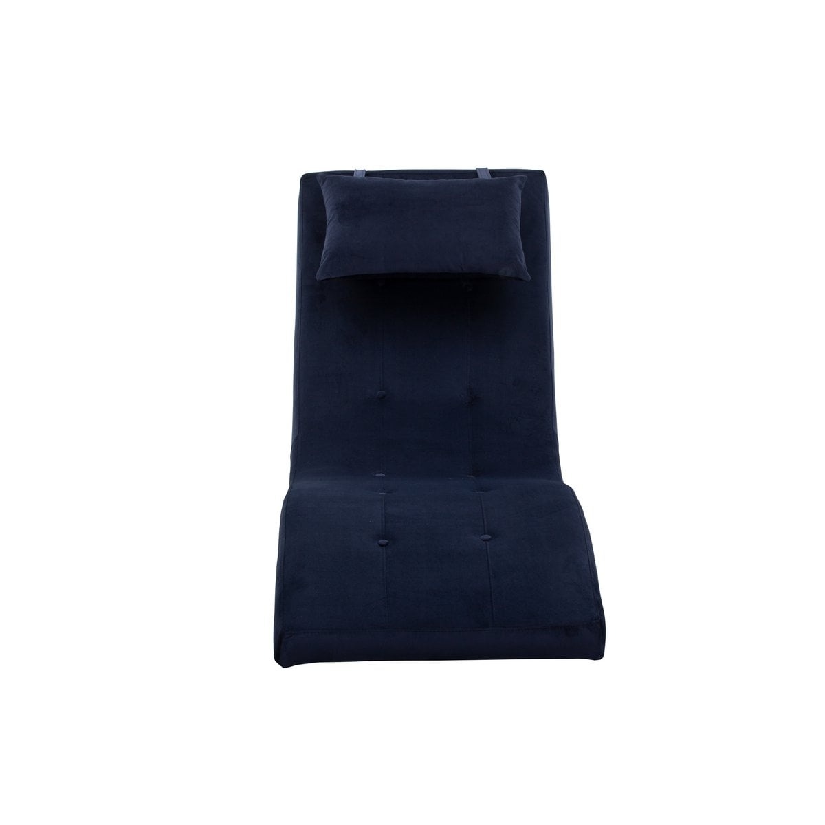 SalesFever Relax ligbed fluweel blauw