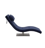 SalesFever Relax ligbed fluweel blauw