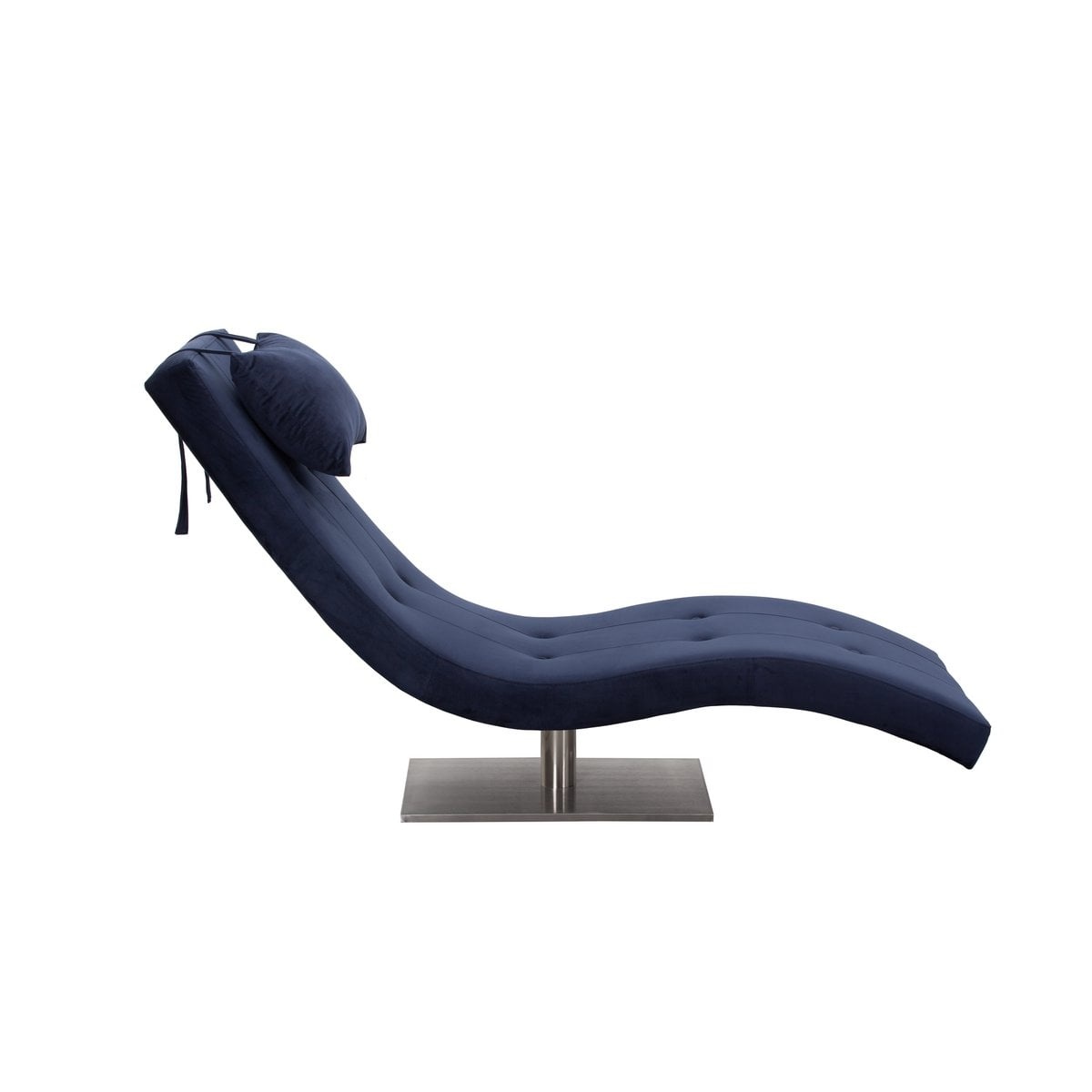 SalesFever Relax ligbed fluweel blauw
