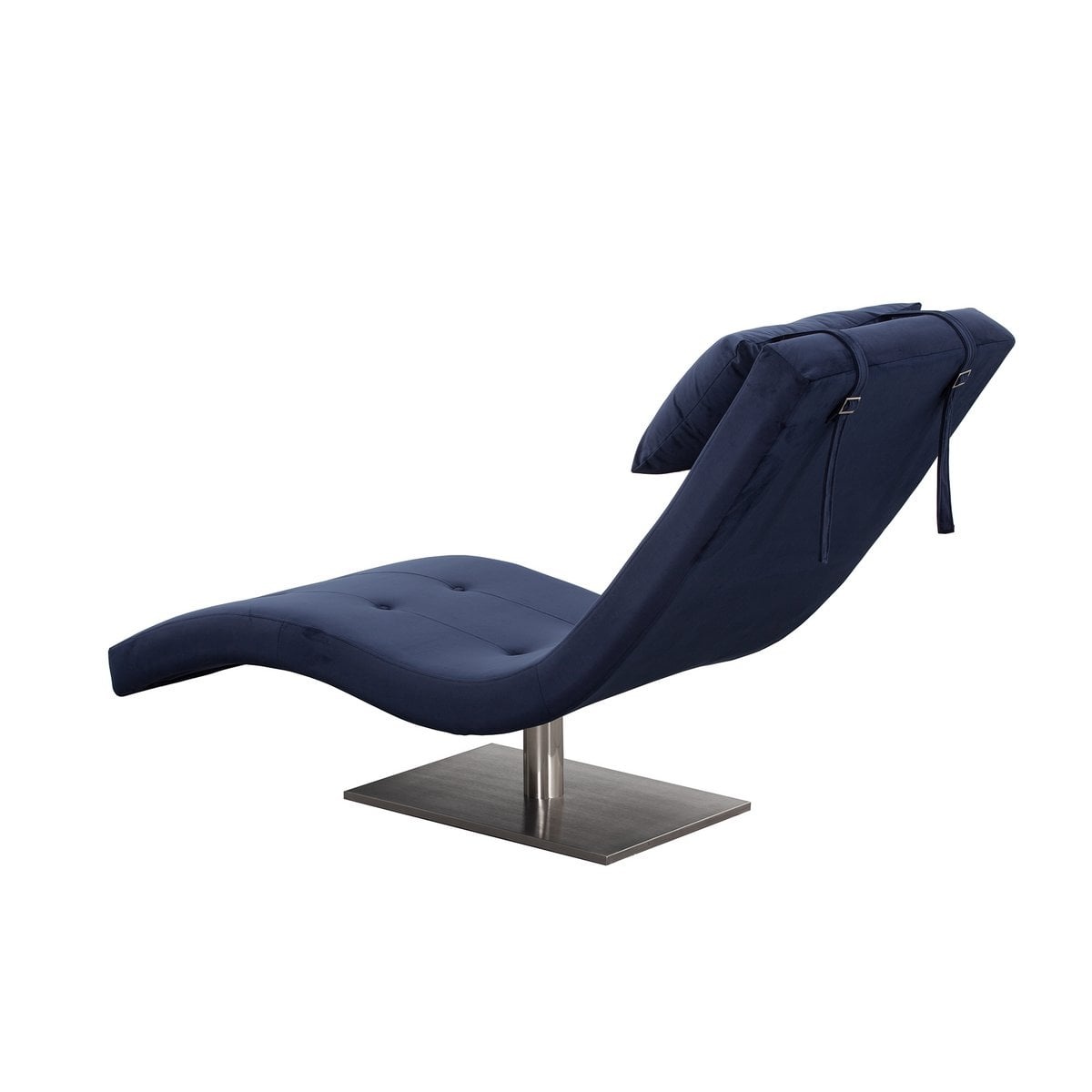 SalesFever Relax ligbed fluweel blauw