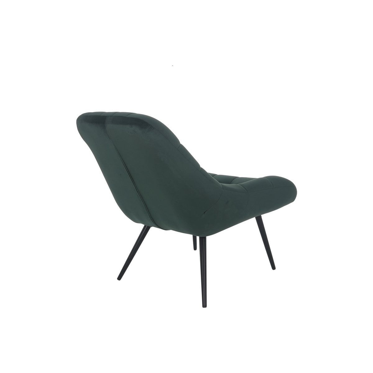 SalesFever Fauteuil XXL fluweel groen metaal zwart