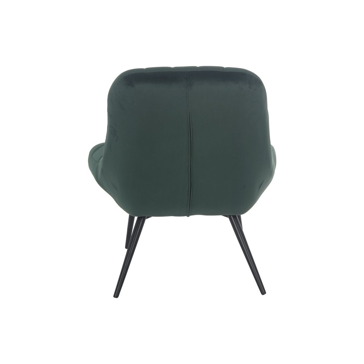SalesFever Fauteuil XXL fluweel groen metaal zwart