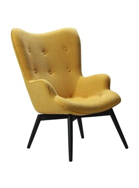 SalesFever Fauteuil gele structuurstof