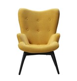 SalesFever Fauteuil gele structuurstof