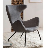 SalesFever Relax fauteuil teddybont grijs