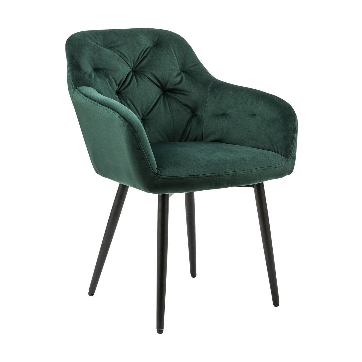 SalesFever Groene fluwelen fauteuil
