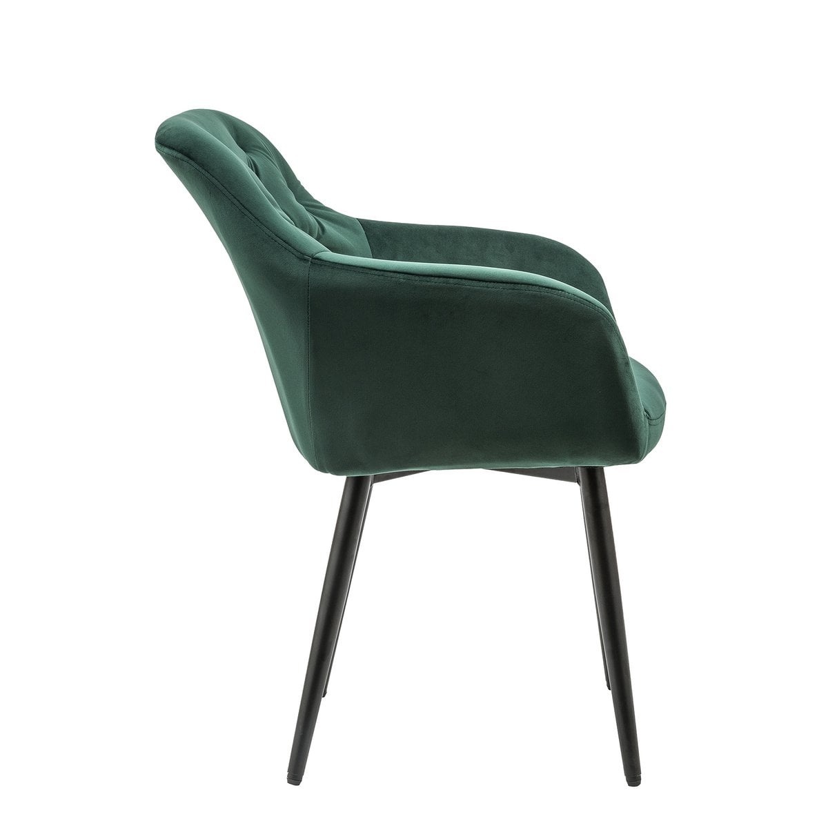 SalesFever Groene fluwelen fauteuil