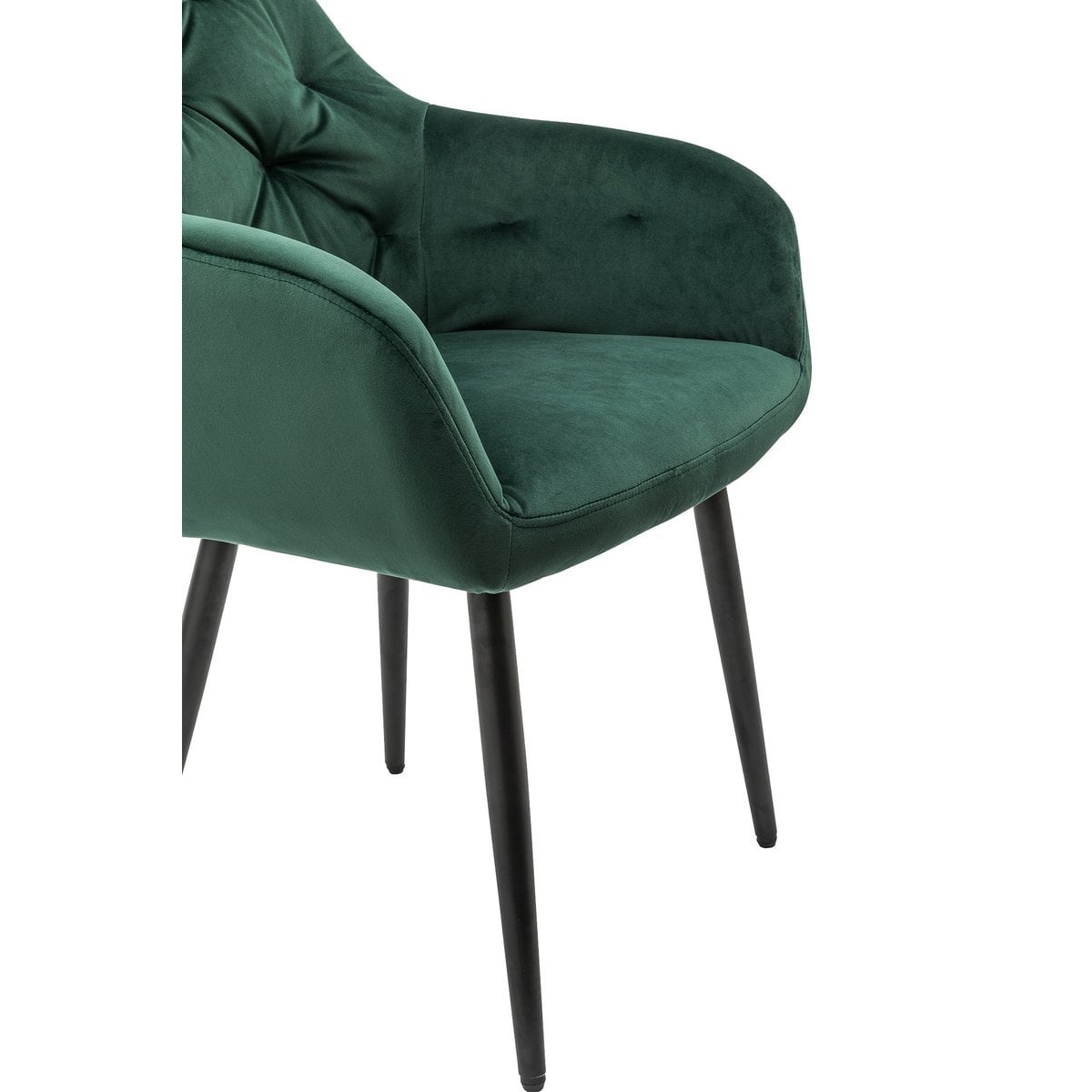 SalesFever Groene fluwelen fauteuil