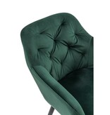 SalesFever Groene fluwelen fauteuil