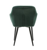 SalesFever Groene fluwelen fauteuil