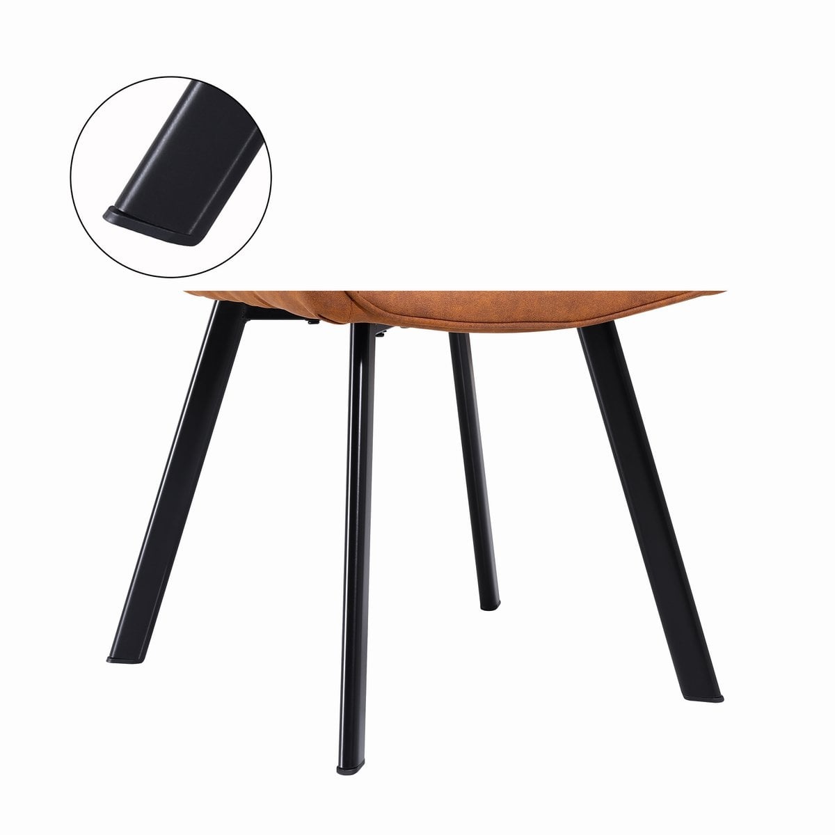 SalesFever Fauteuilset van 2 bruine microvezel