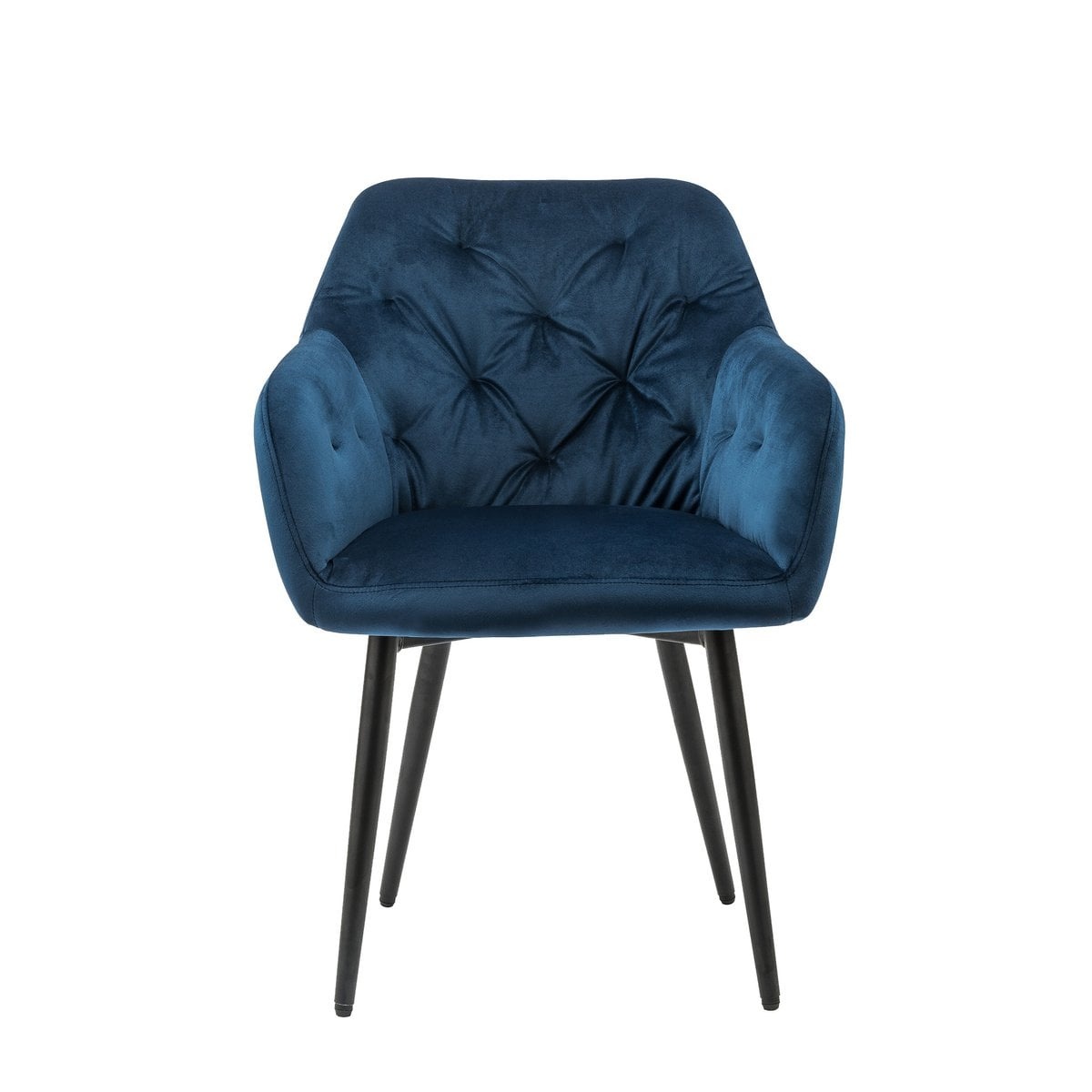 SalesFever Fauteuil blauw fluweel