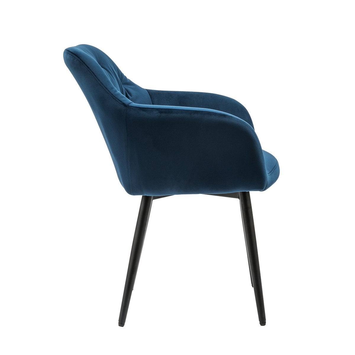 SalesFever Fauteuil blauw fluweel
