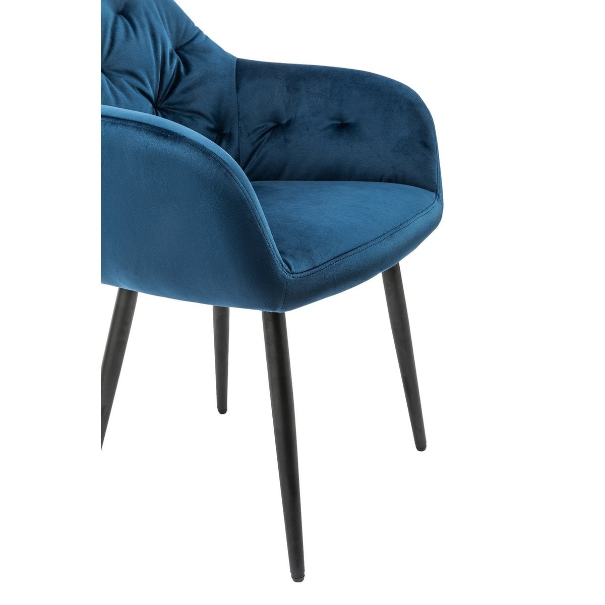 SalesFever Fauteuil blauw fluweel