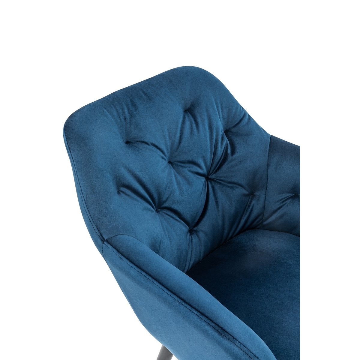 SalesFever Fauteuil blauw fluweel
