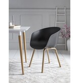 SalesFever Eetkamerstoel set van 2 zwart