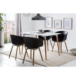 SalesFever Eetkamerstoel set van 2 zwart