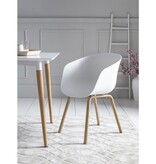 SalesFever Eetkamerstoel set van 2 wit