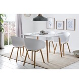 SalesFever Eetkamerstoel set van 2 wit