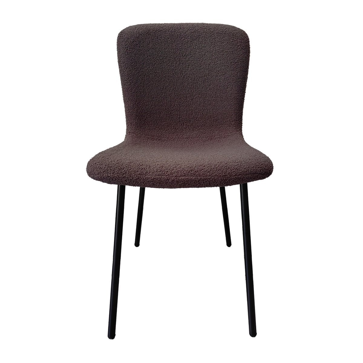 SalesFever Bouclélook stoelenset van 4 donkergrijs