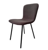 SalesFever Bouclélook stoelenset van 4 donkergrijs