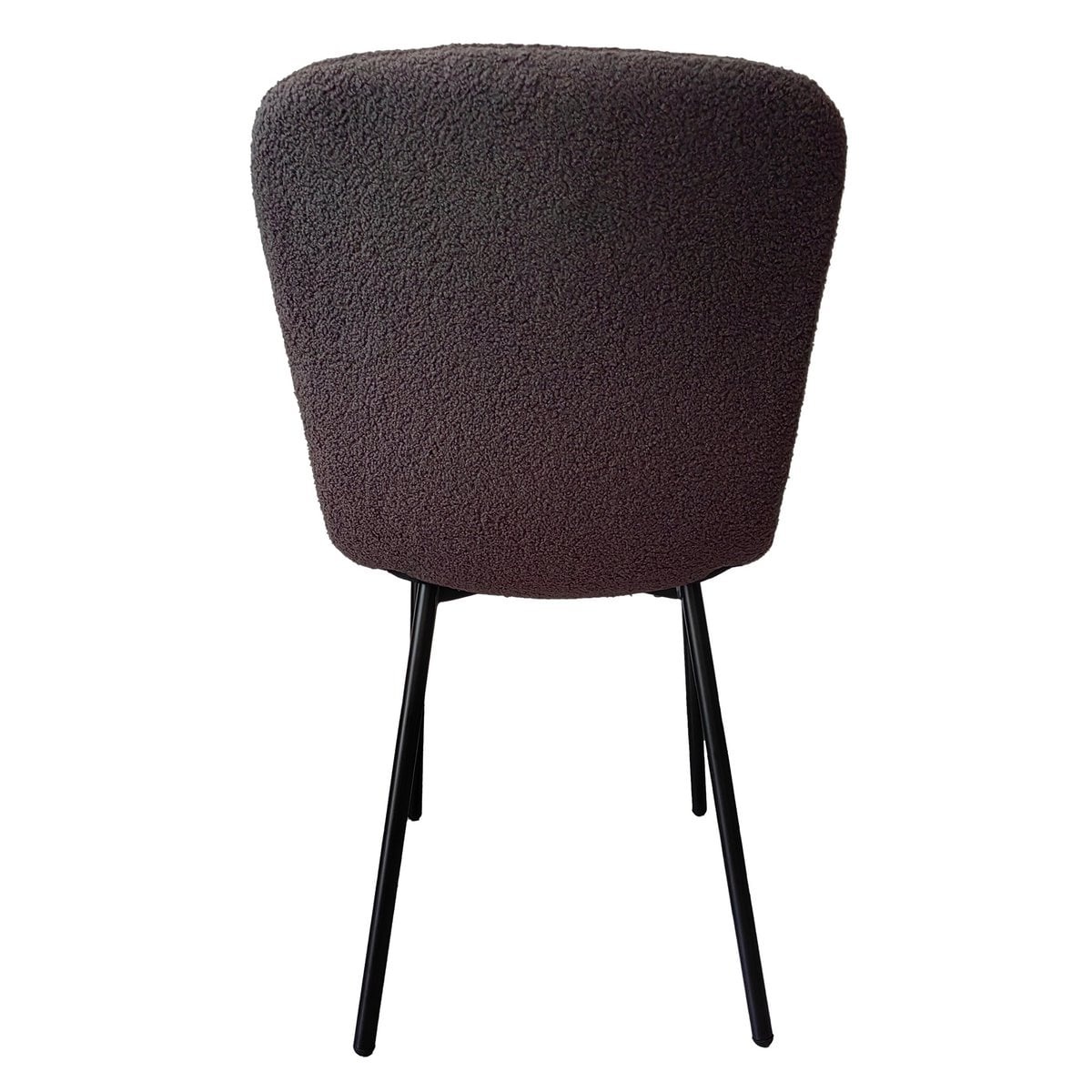 SalesFever Bouclélook stoelenset van 4 donkergrijs