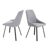 SalesFever Eetkamerstoel set van 2 grijs