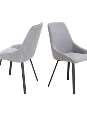 SalesFever Eetkamerstoel set van 2 grijs