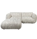 Pole To Pole Bank Amsterdam 2,5 Zits + Ottoman Wit Glyphs