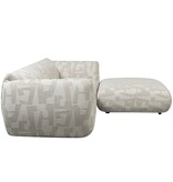 Pole To Pole Bank Amsterdam 2,5 Zits + Ottoman Wit Glyphs