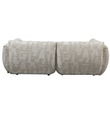 Pole To Pole Bank Amsterdam 2,5 Zits + Ottoman Wit Glyphs