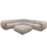 Pole To Pole Bank Amsterdam 6 Zits Hoek + Ottoman Bank Latte