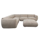 Pole To Pole Bank Amsterdam 6 Zits Hoek + Ottoman Bank Latte