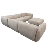 Pole To Pole Bank Amsterdam 6 Zits Hoek + Ottoman Bank Latte