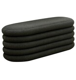 SalesFever Geknikte Polsterhocker/Bettbank antraciet