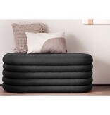 SalesFever Geknikte Polsterhocker/Bettbank antraciet