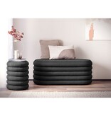 SalesFever Geknikte Polsterhocker/Bettbank antraciet