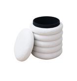 SalesFever Curly Sitzhocker Ø38 cm Wit