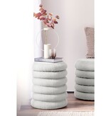 SalesFever Curly Sitzhocker Ø38 cm Wit